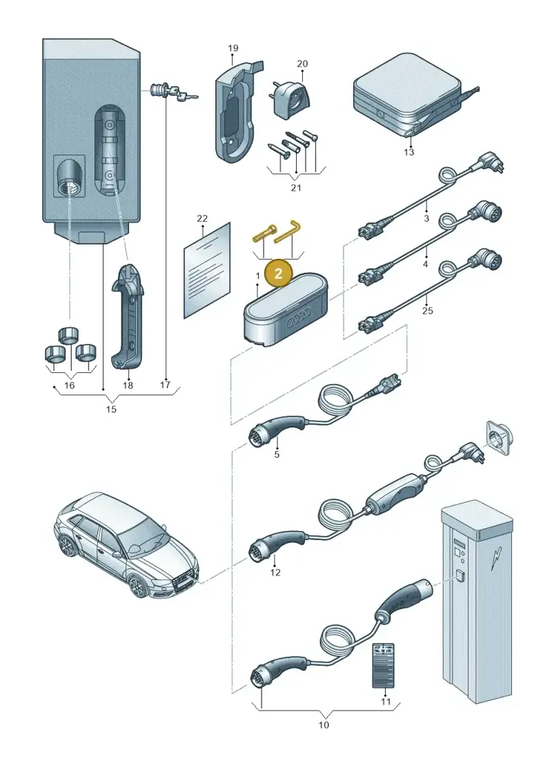 7PP919839 — Audi A3 Sportback (2016-2020) diagram 890970000, position 2