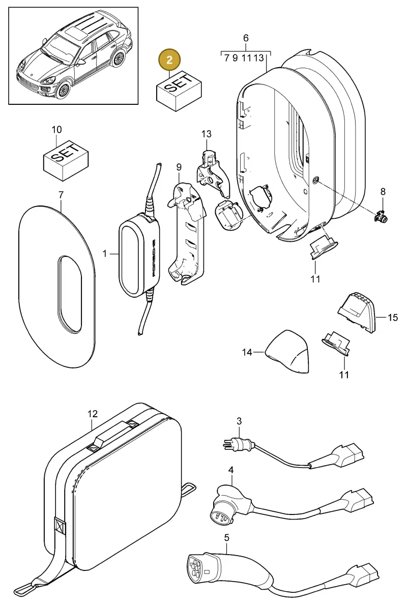 7PP919839 — Porsche Cayenne (2010-2018) diagram p37901055, position 2