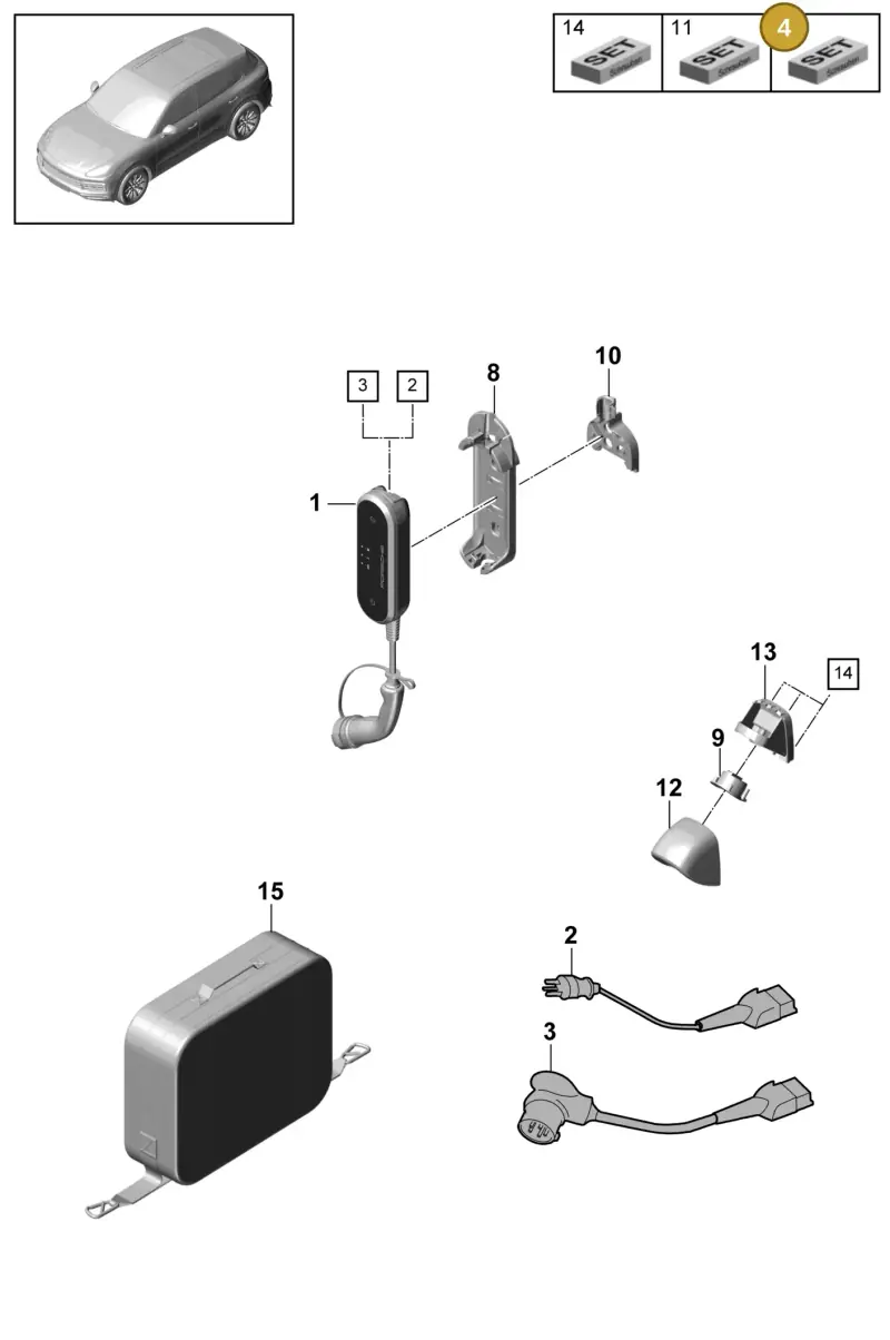 7PP919839 — Porsche Cayenne Diesel V6 (2017-2023) diagram p51901190, position 4