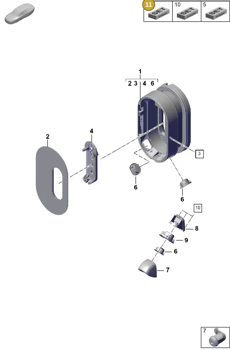 7PP919839 — Porsche Cayenne Hybrid Coupe (2023-) diagram p60920000, position 11