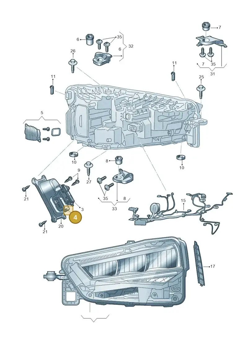 7PP941597CA — Skoda Kamiq (2019-2020) diagram 584941100, position 4