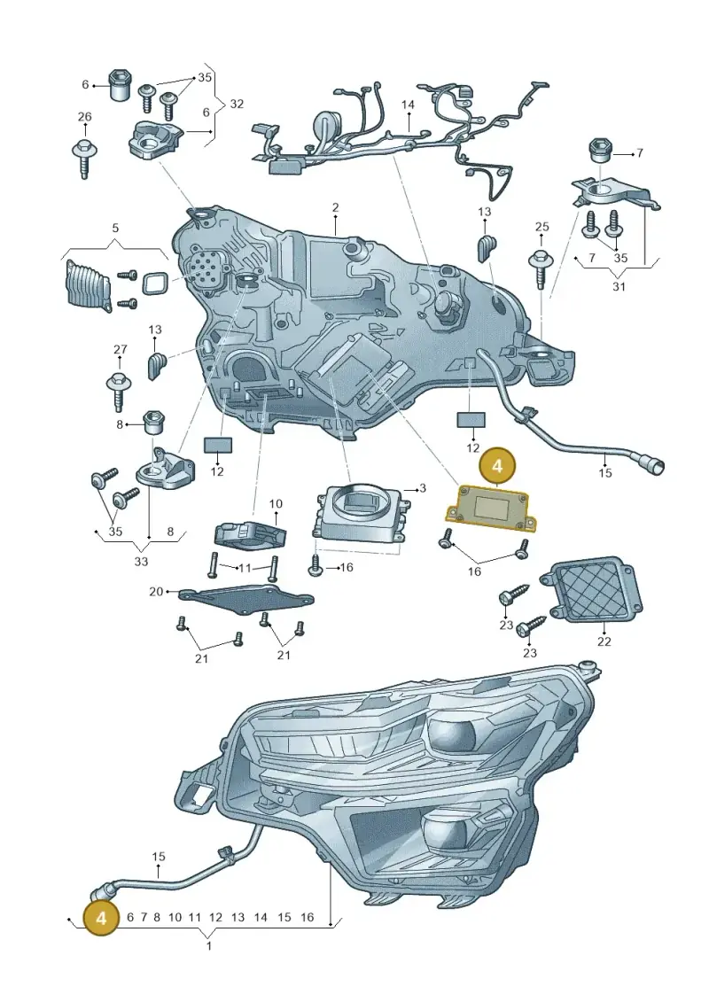 7PP941597CA — Skoda Kodiaq (2018-2022) diagram 804941021, position 4
