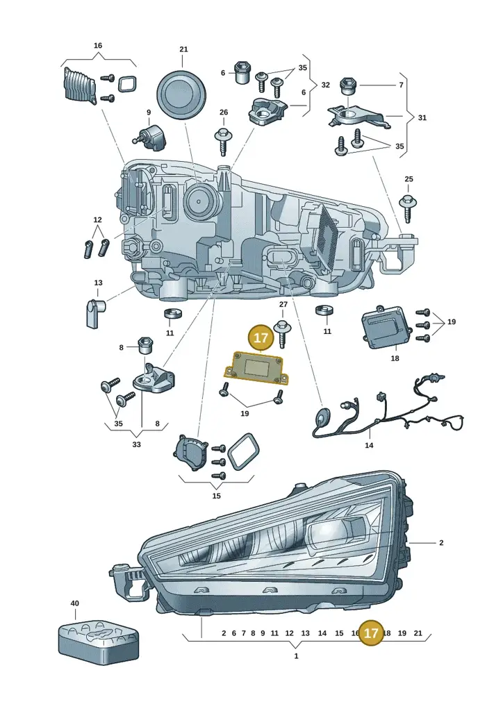 7PP941597CA — Skoda Kamiq (2019-2020) diagram 584941005, position 17