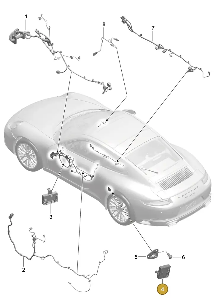 7PP959795AG — Porsche 911 (2016-2019) diagram p47902015, position 4