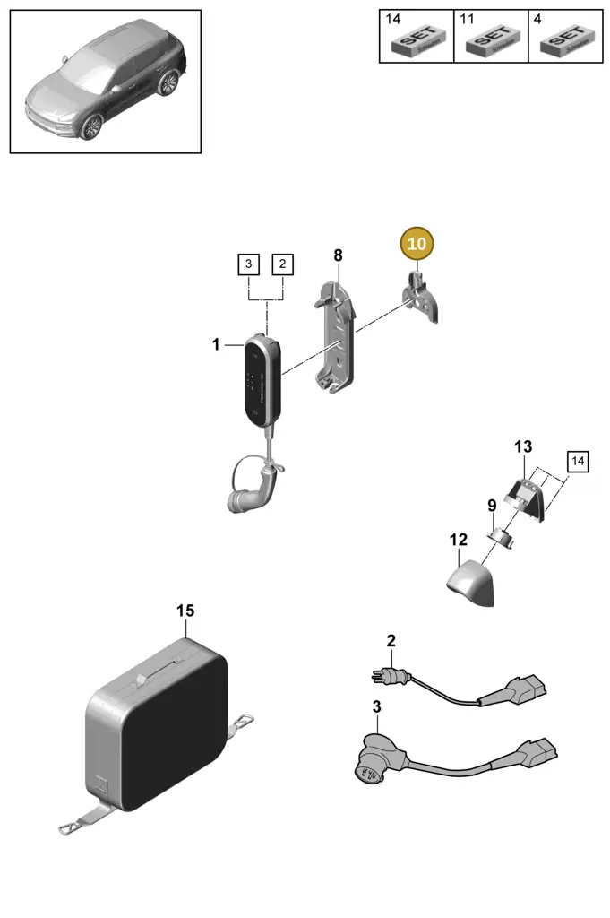 7PP971605 — Porsche Cayenne (2017-2023) diagram p51901190, position 10