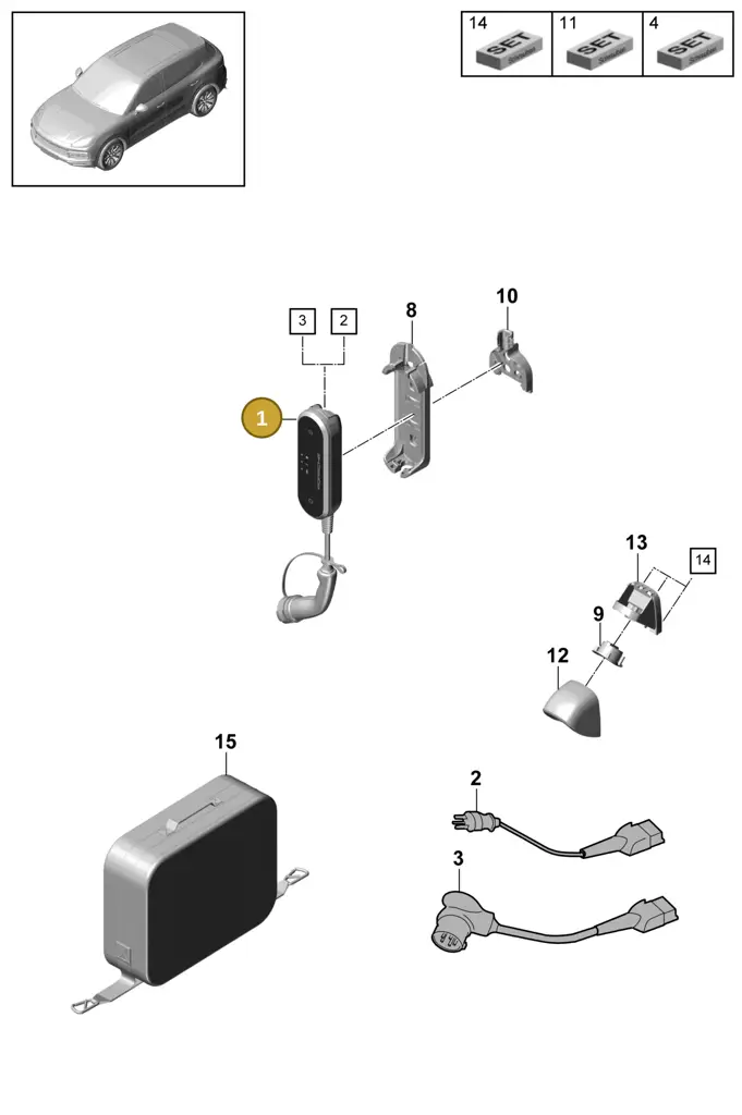 7PP971675AD — Porsche Cayenne (2017-2023) diagram p51901190, position 1