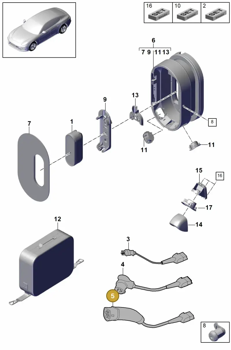 7PP971676 — Porsche Panamera (2016-2020) diagram p49901050, position 5
