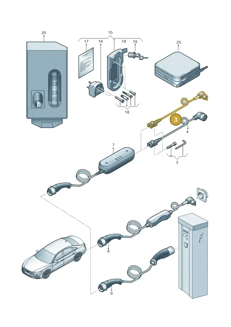 7PP971678DF — Audi A6 (2018-2025) diagram 838970000, position 3