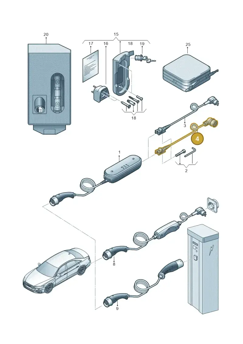7PP971678FF — Audi A6 (2018-2025) diagram 838970000, position 4