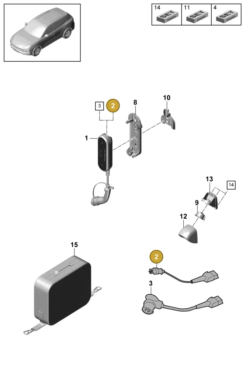 7PP971678GP — Porsche Cayenne (2017-2023) diagram p51901190, position 2