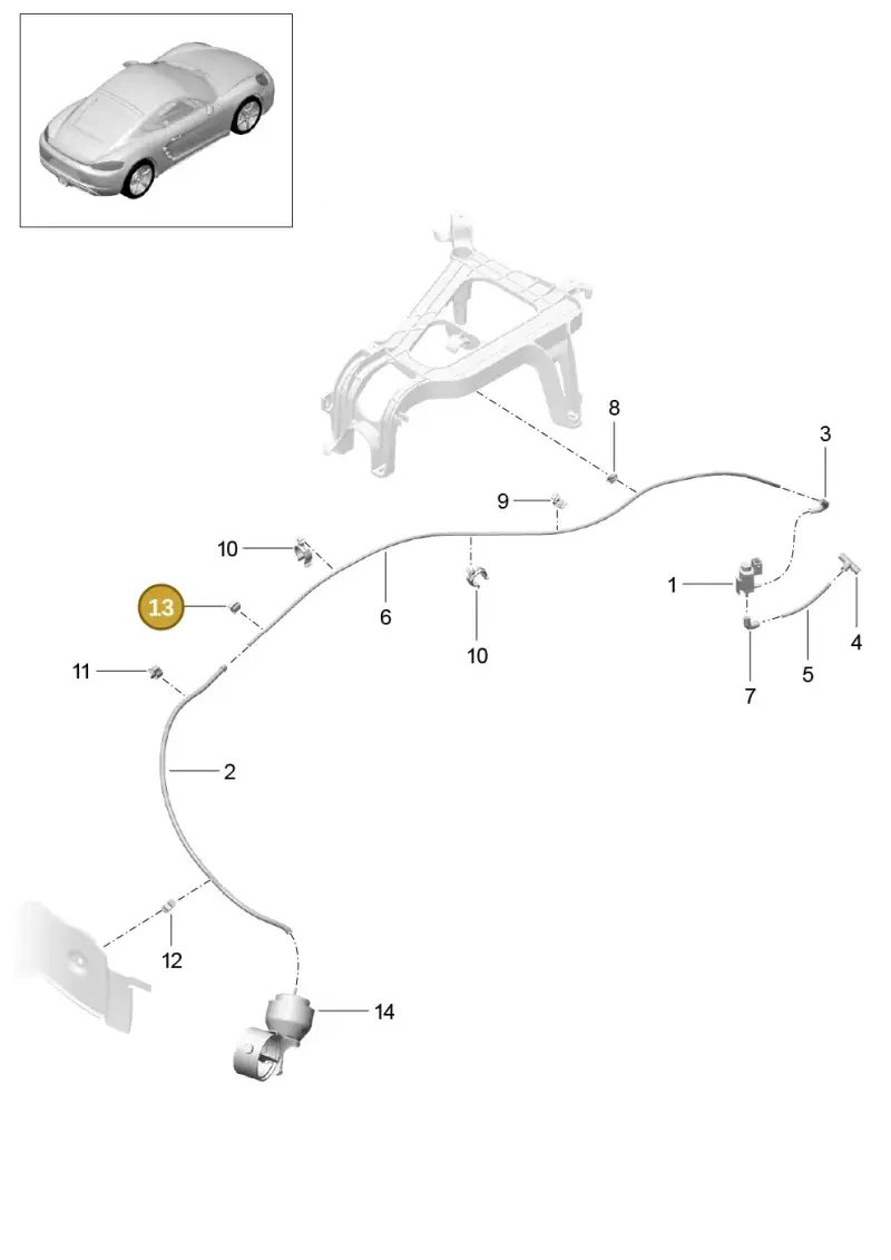 811971848B — Porsche Cayman (2016-) diagram p50202015, position 13