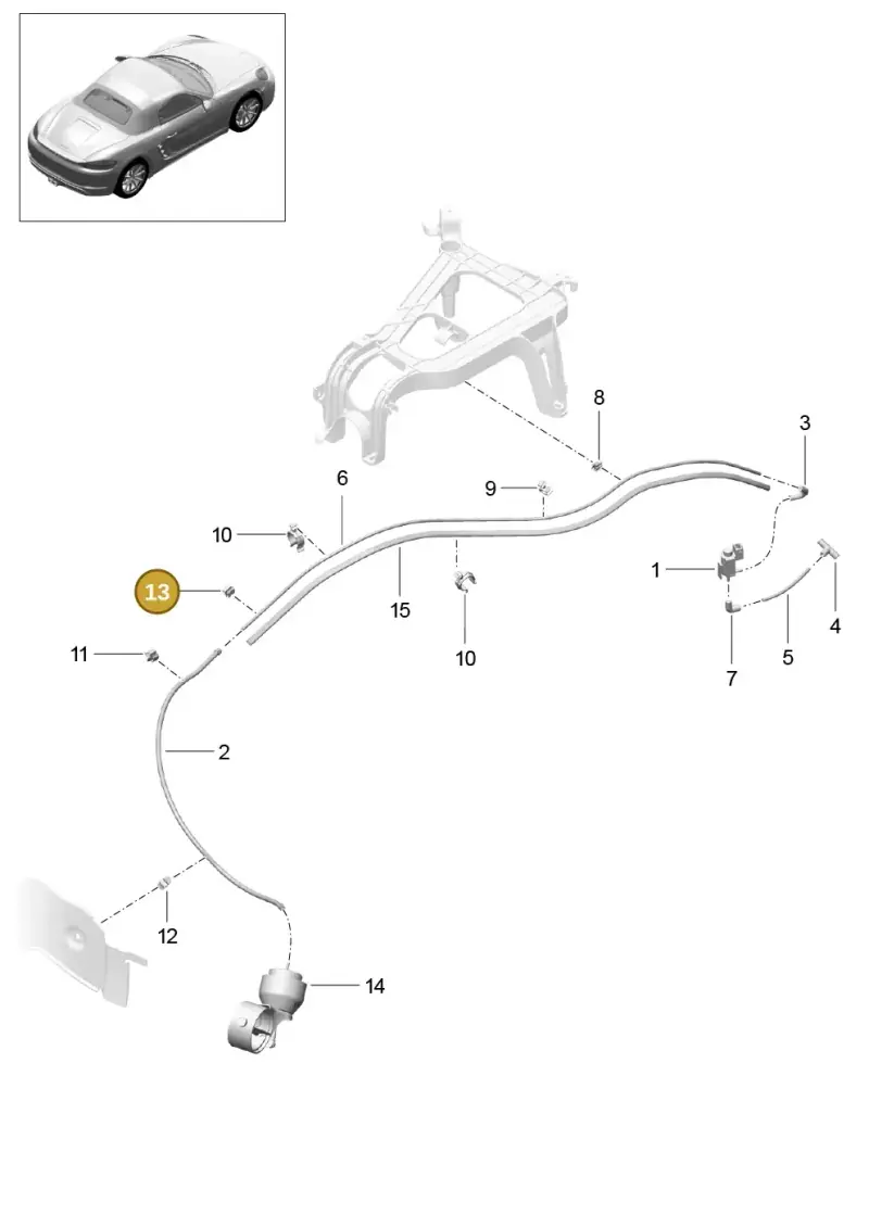 811971848B — Porsche Boxster (2016-) diagram p48202015, position 13
