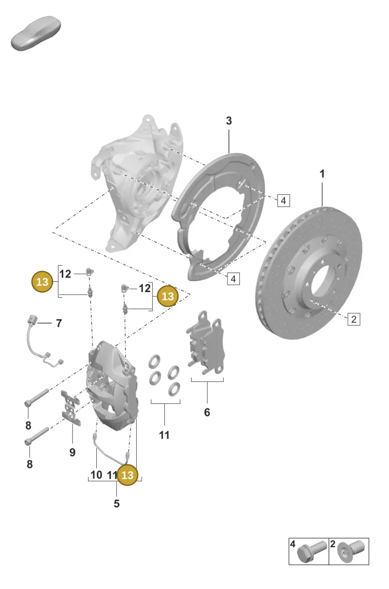 8A0615273 — Porsche 992 Carrera Coupe (2024-) diagram p53603010, position 13