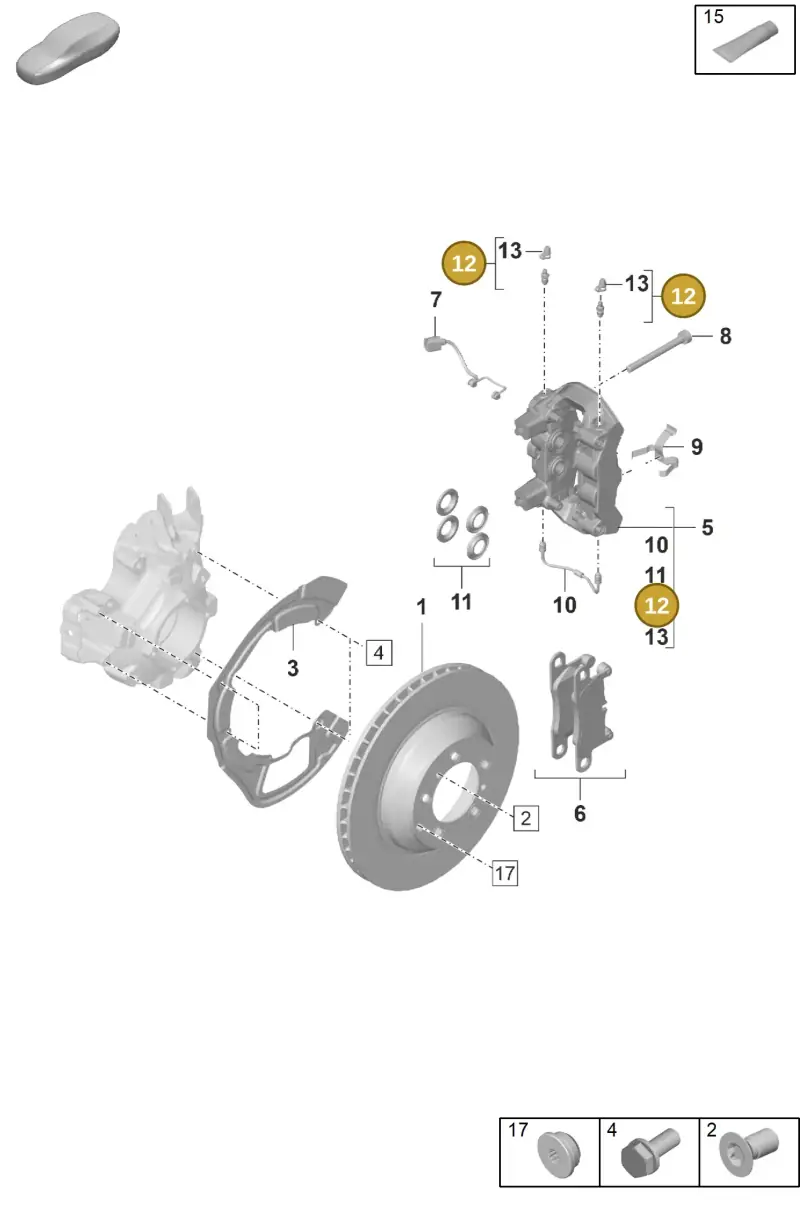 8A0615273 — Porsche Panamera (2023-) diagram p58603000, position 12