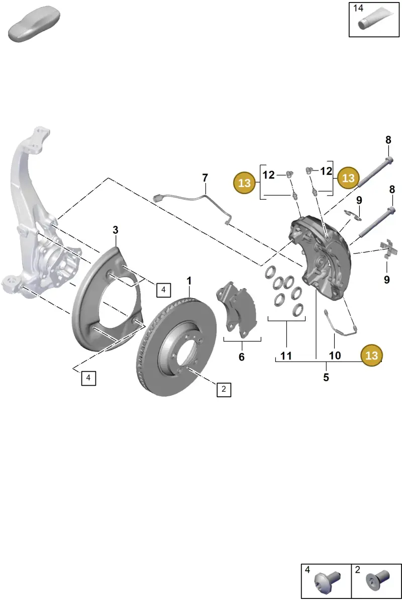 8A0615273 — Porsche Cayenne Hybrid Coupe (2023-) diagram p60602000, position 13