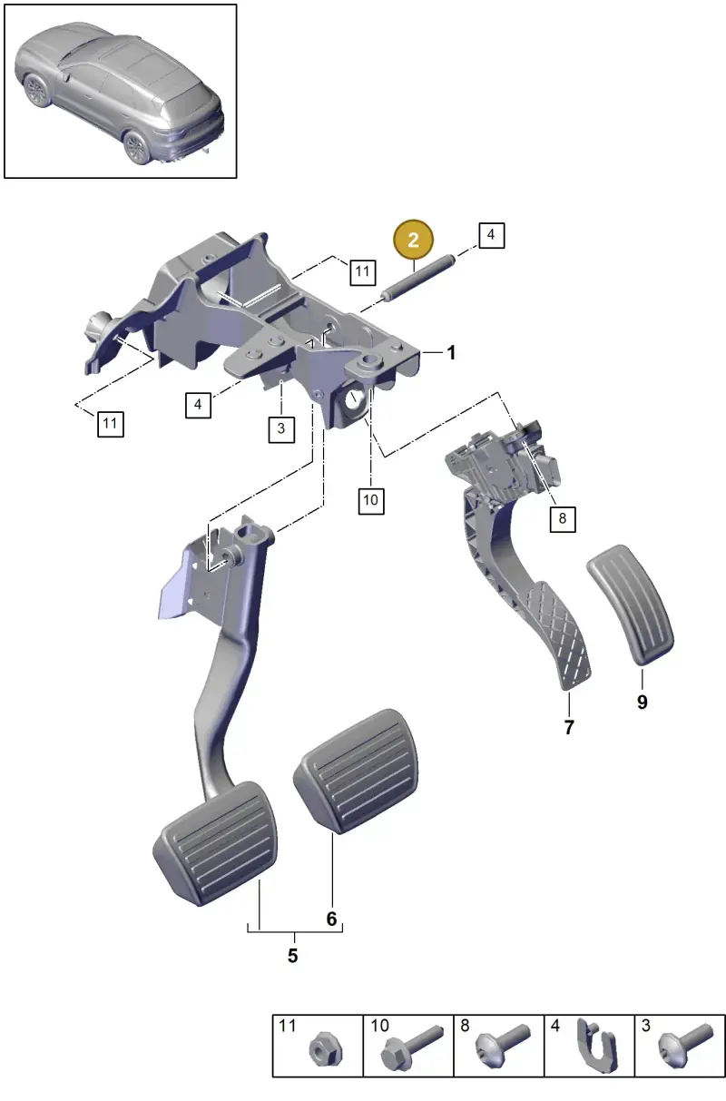 8D1723309A — Porsche Cayenne Diesel V6 (2017-2023) diagram p51702050, position 2