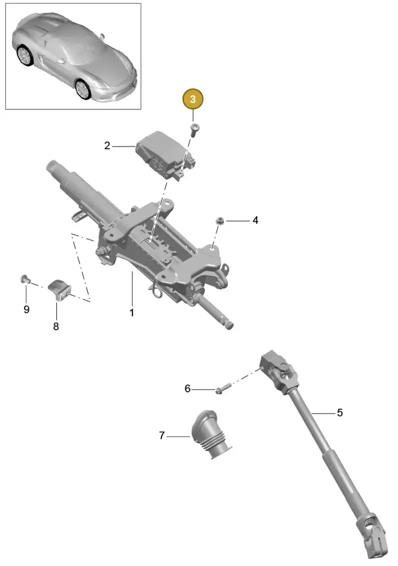 8E0035413 — Porsche Boxster Spyder (2015-2016) diagram p46403006, position 3