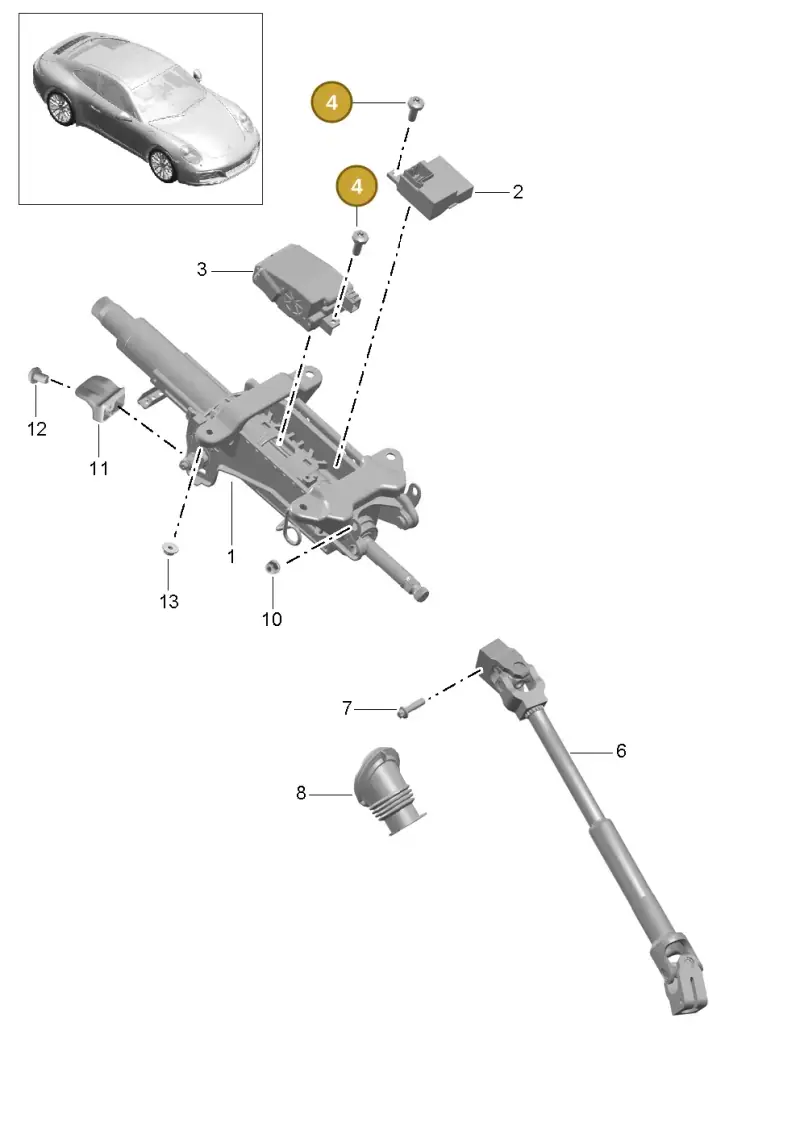 8E0035413 — Porsche 991 II Carrera 4 (2016-2019) diagram p47403006, position 4