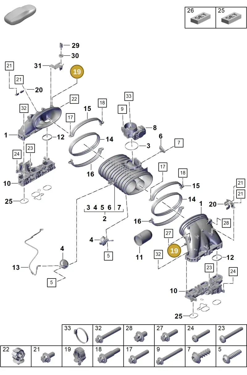 8E0201449R — Porsche Boxster Spyder (2019-) diagram p55107105, position 19
