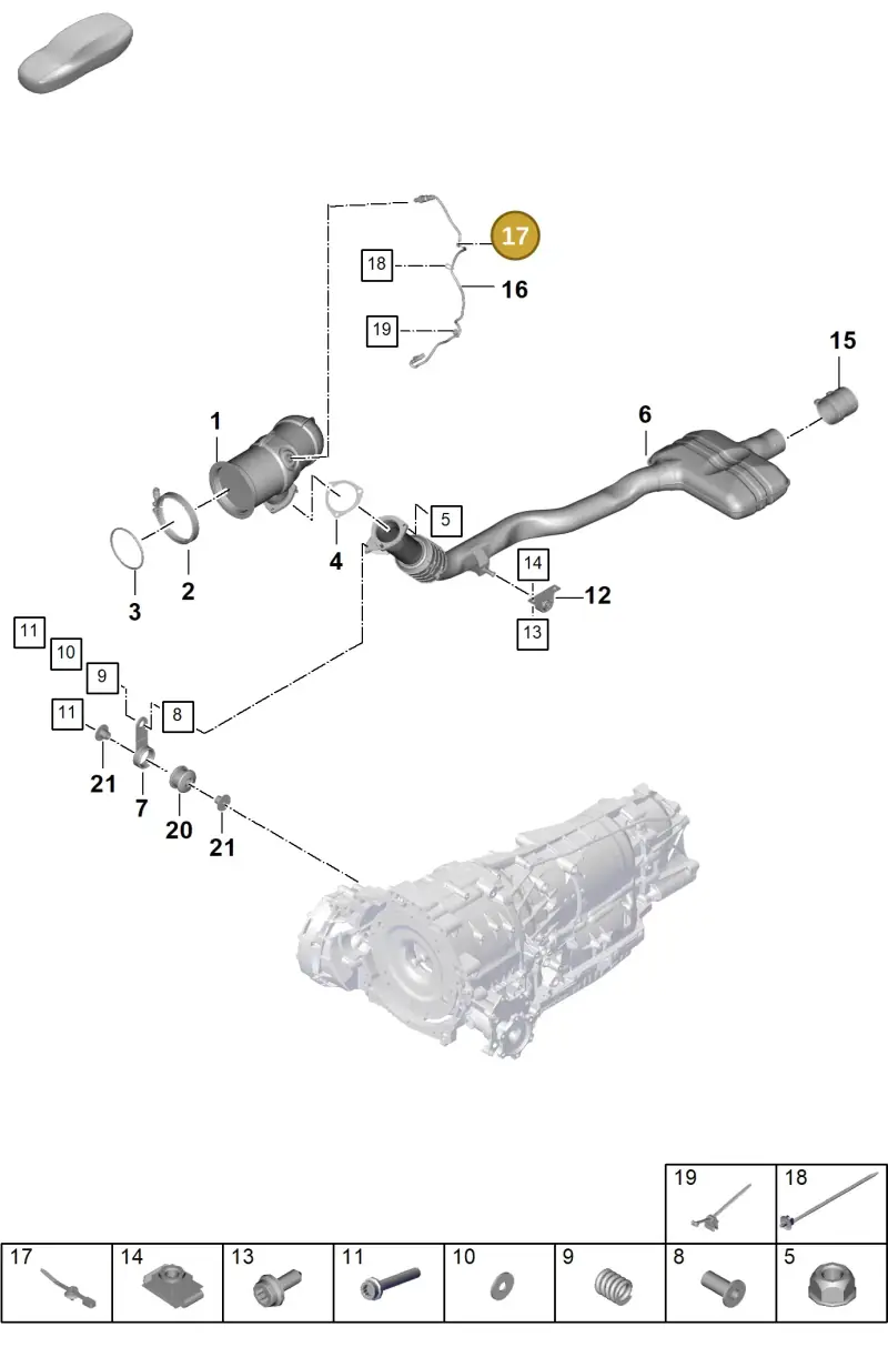 8E0971818B — Porsche Cayenne Hybrid Coupe (2023-) diagram p60202210, position 17