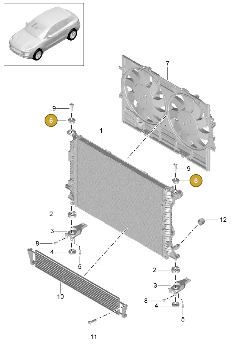 8K0121275C — Porsche Macan GTS (2013-2018) diagram p44105035, position 6