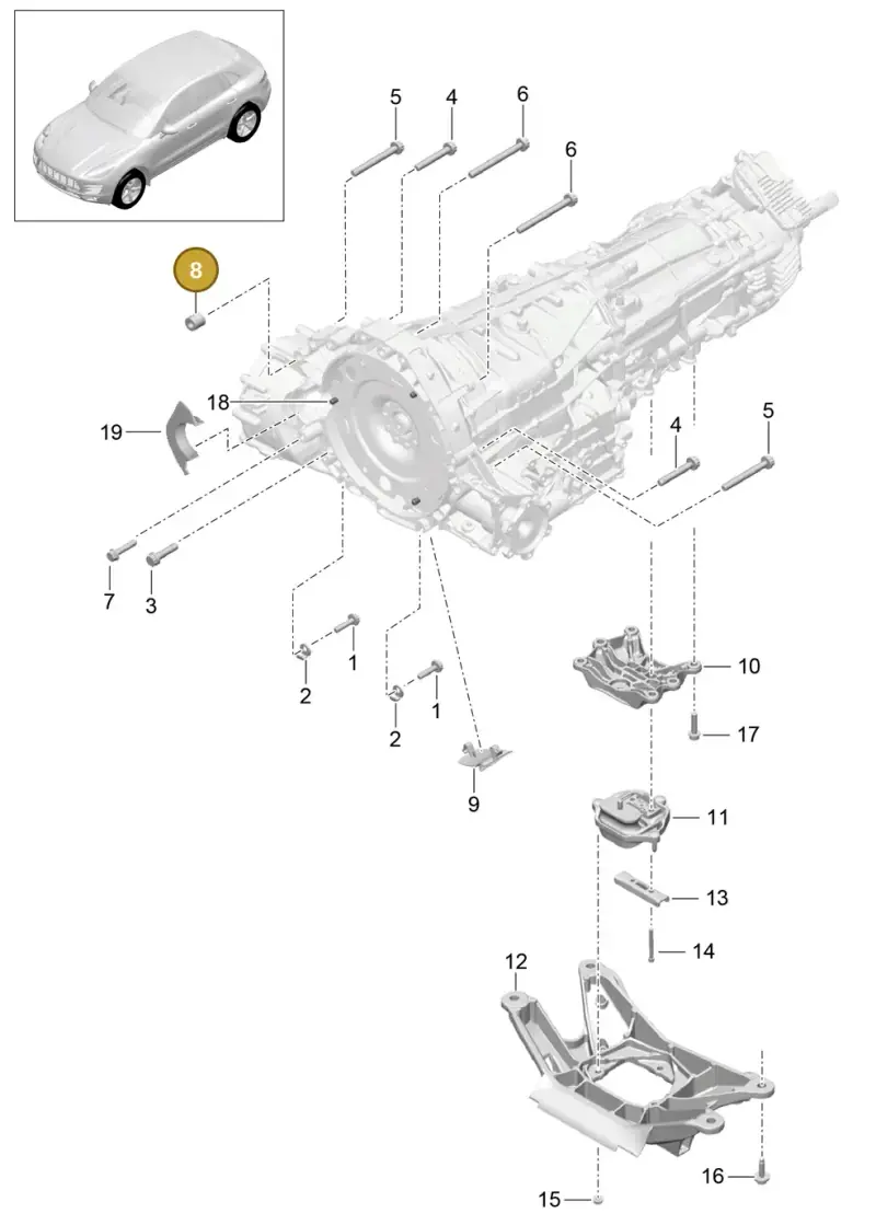 8K0145198 — Porsche Macan GTS (2013-2018) diagram p44306020, position 8