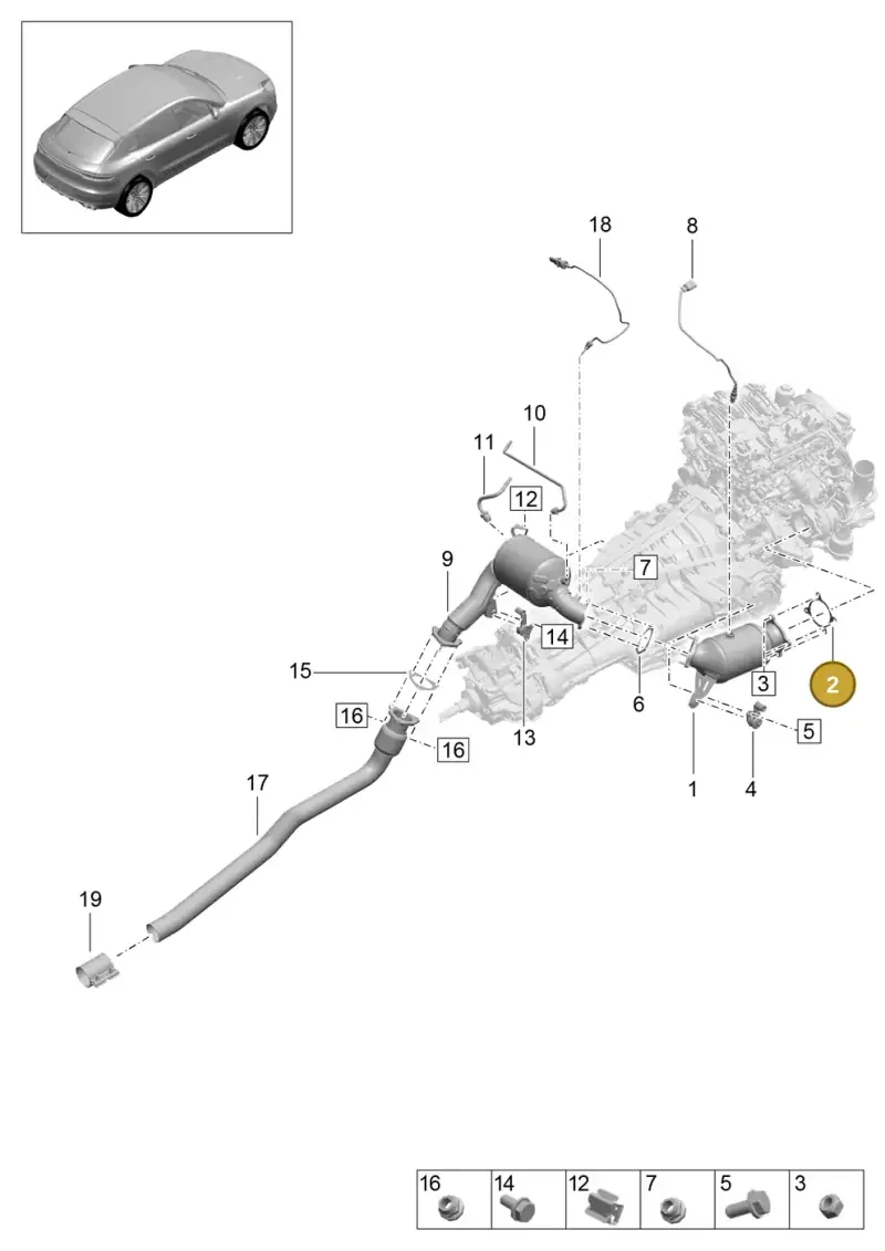8K0253115L — Porsche Macan R4 TFSI (2018-) diagram p52000132, position 2