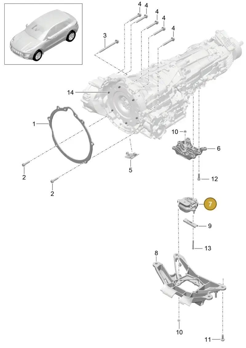 8K0399151DB — Porsche Macan GTS (2013-2018) diagram p44306000, position 7