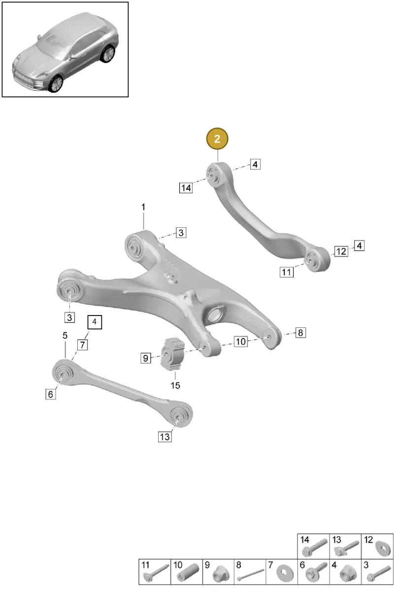 8K0505324H — Porsche Macan R4 TFSI (2018-) diagram p52501010, position 2