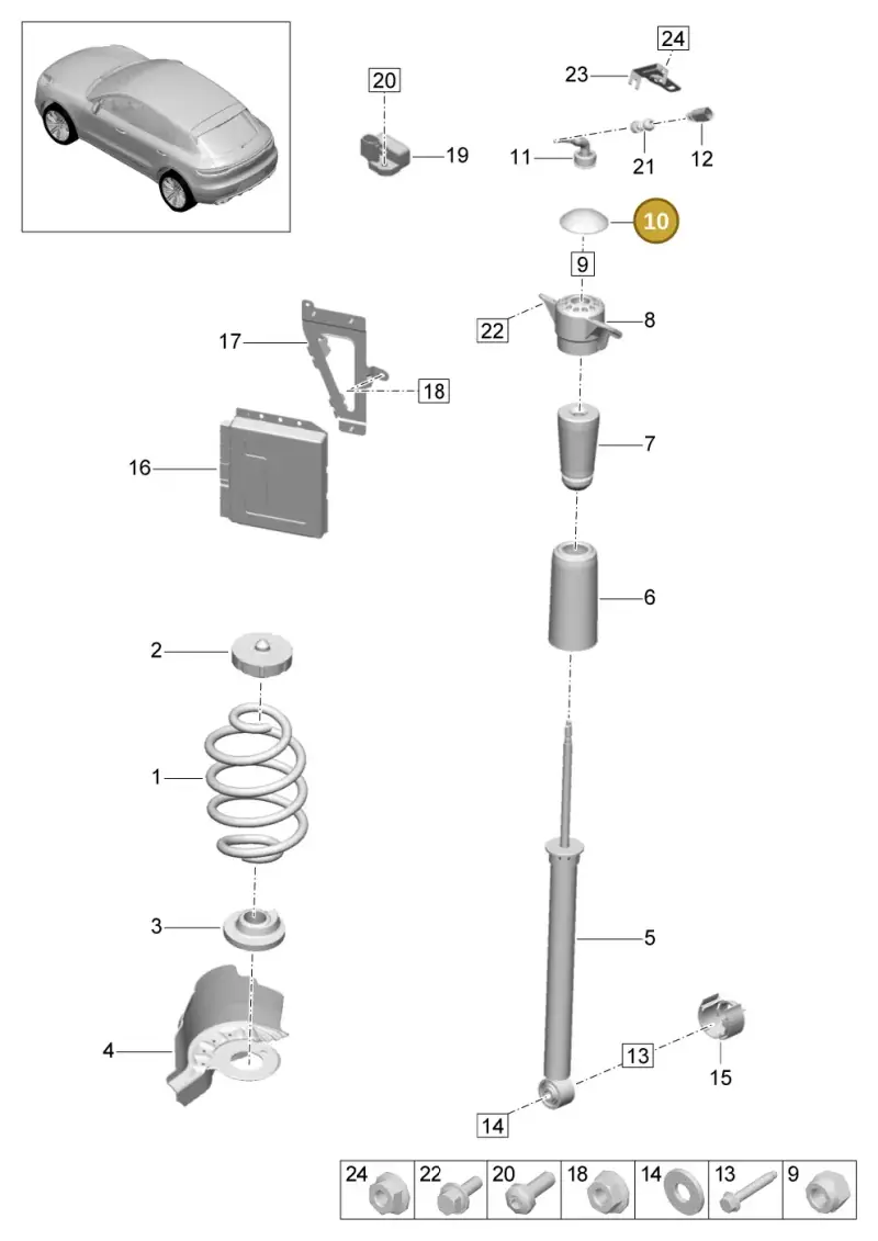 8K0512135 — Porsche Macan R4 TFSI (2018-) diagram p52502000, position 10