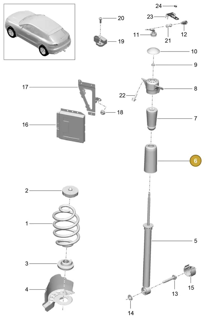 8K0512137A — Porsche Macan GTS (2013-2018) diagram p44502000, position 6