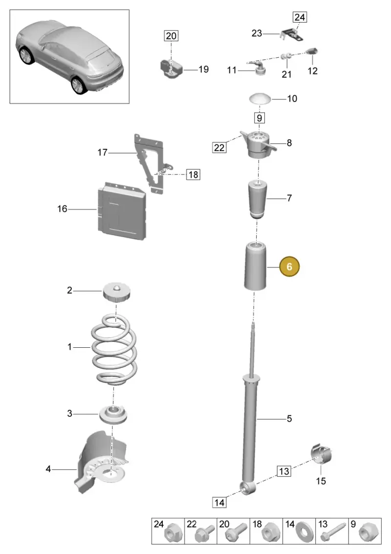 8K0512137A — Porsche Macan R4 TFSI (2018-) diagram p52502000, position 6