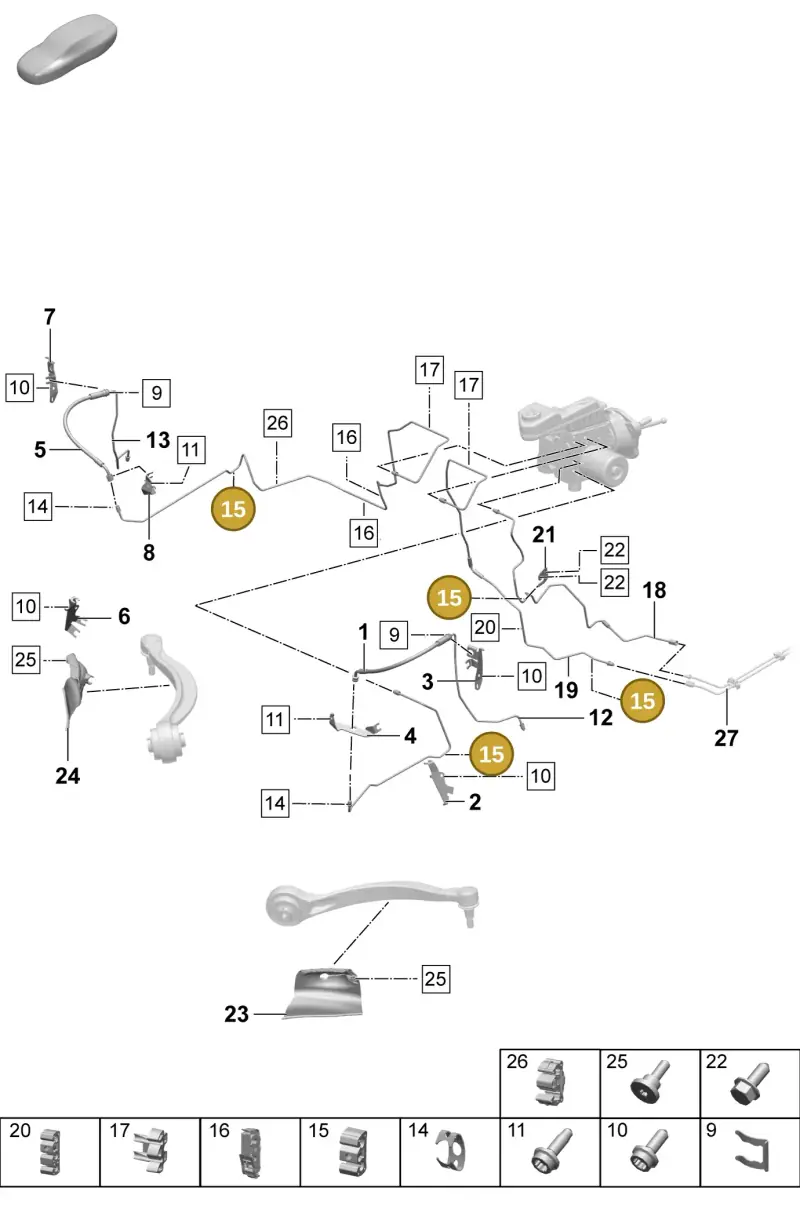 8K0611797G — Porsche Macan 4 (2024-) diagram p61604010, position 15