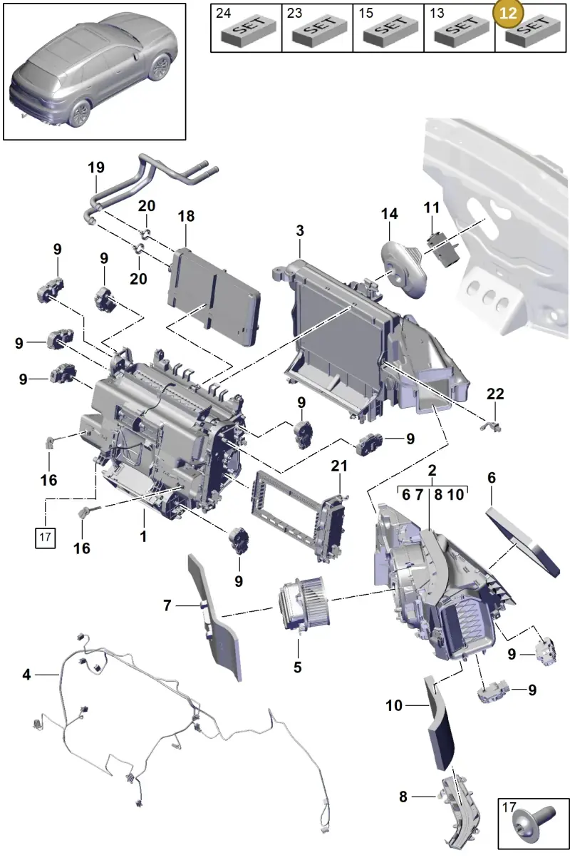 8K0820261 — Porsche Cayenne Diesel V6 (2017-2023) diagram p51814000, position 12