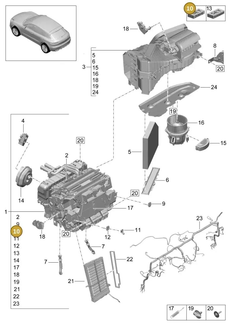 8K0820261 — Porsche Macan R4 TFSI (2018-) diagram p52814000, position 10