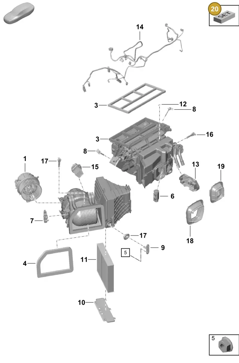 8K0820261 — Porsche Cayman GT4 (2019-) diagram p55813100, position 20