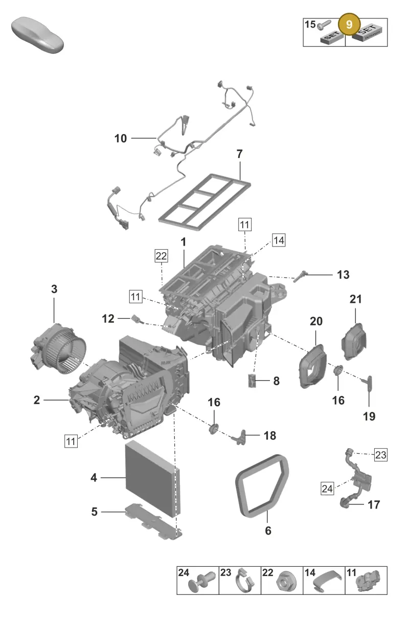8K0820261 — Porsche 992 Carrera Coupe (2024-) diagram p53814000, position 9