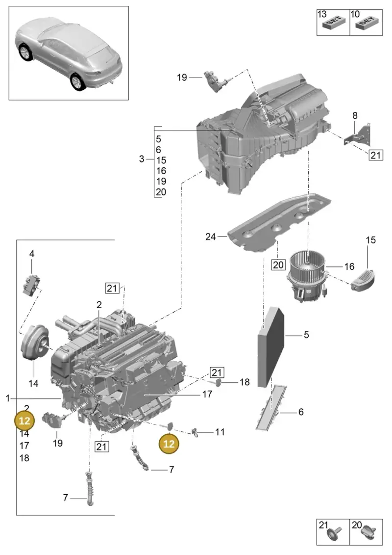 8K0820539 — Porsche Macan GTS (2013-2018) diagram p44813050, position 12