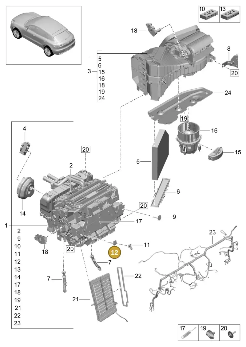 8K0820539 — Porsche Macan R4 TFSI (2018-) diagram p52814000, position 12