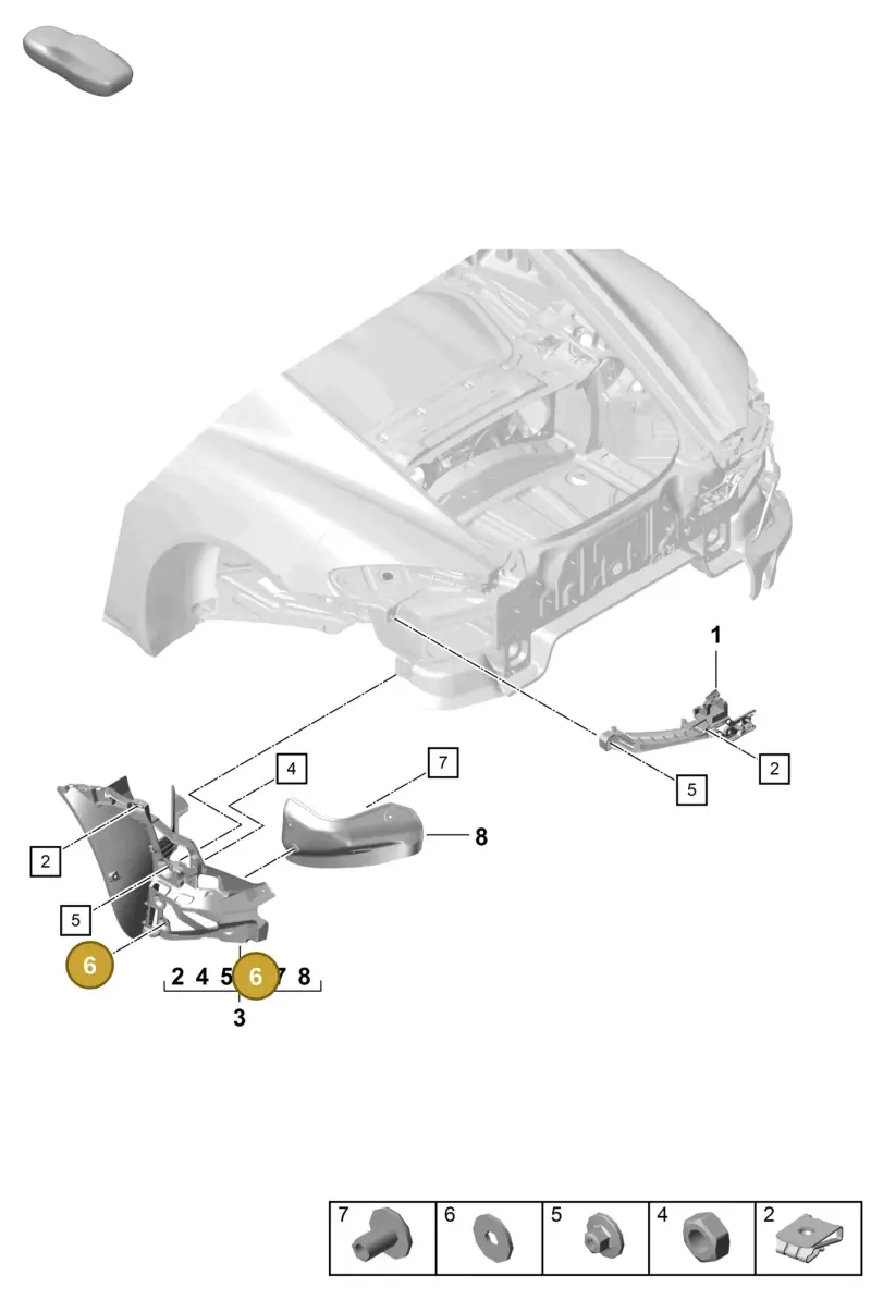 90015100603 — Porsche Cayman GT4 (2019-) diagram p55802600, position 6