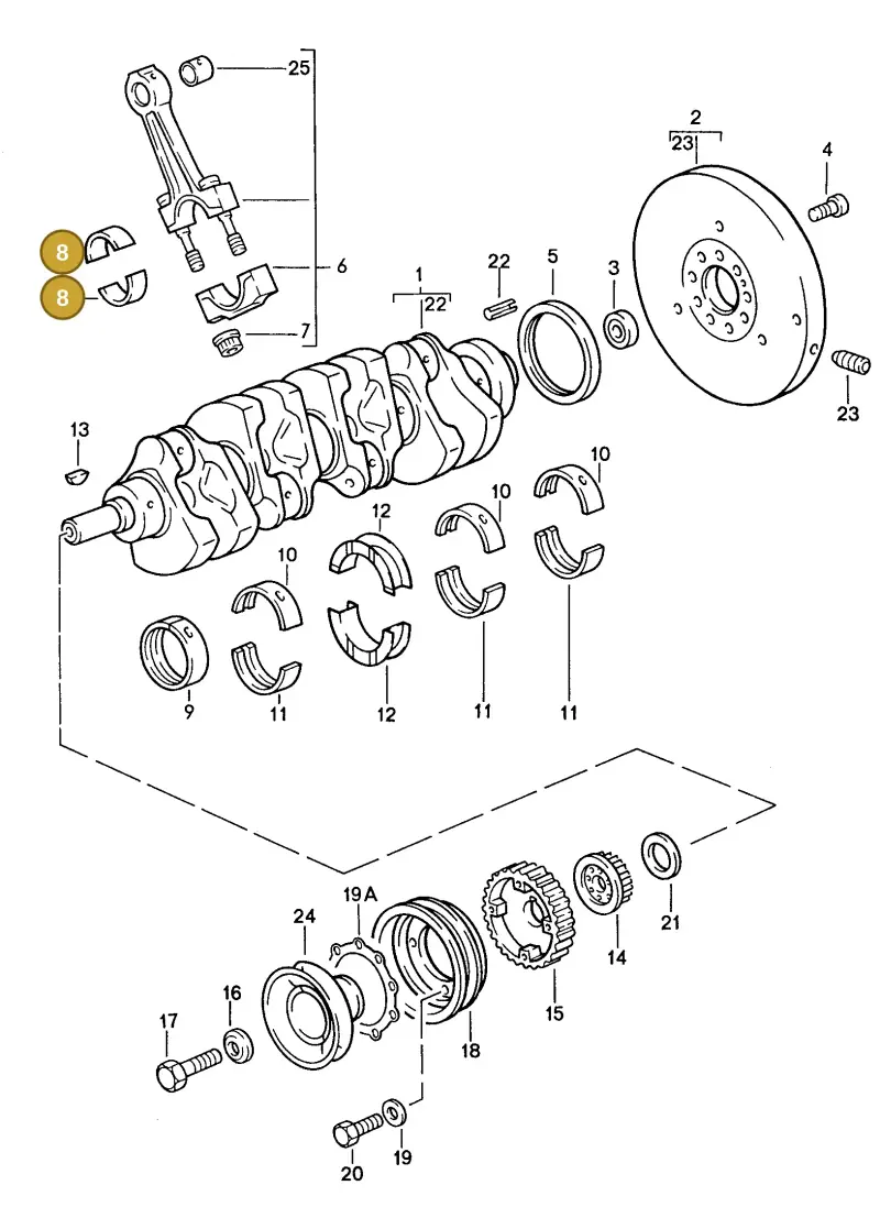 92810314357 — Porsche Coupe (1988-1991) diagram p14102000, position 8