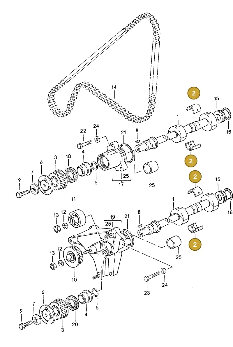 94410112110 — Porsche Coupe (1988-1991) diagram p14103015, position 2