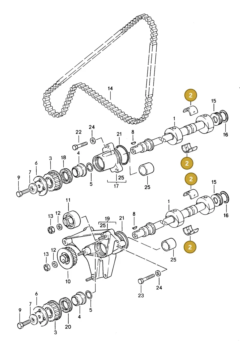 94410112110 — Porsche Coupe (1991-1995) diagram p15103015, position 2