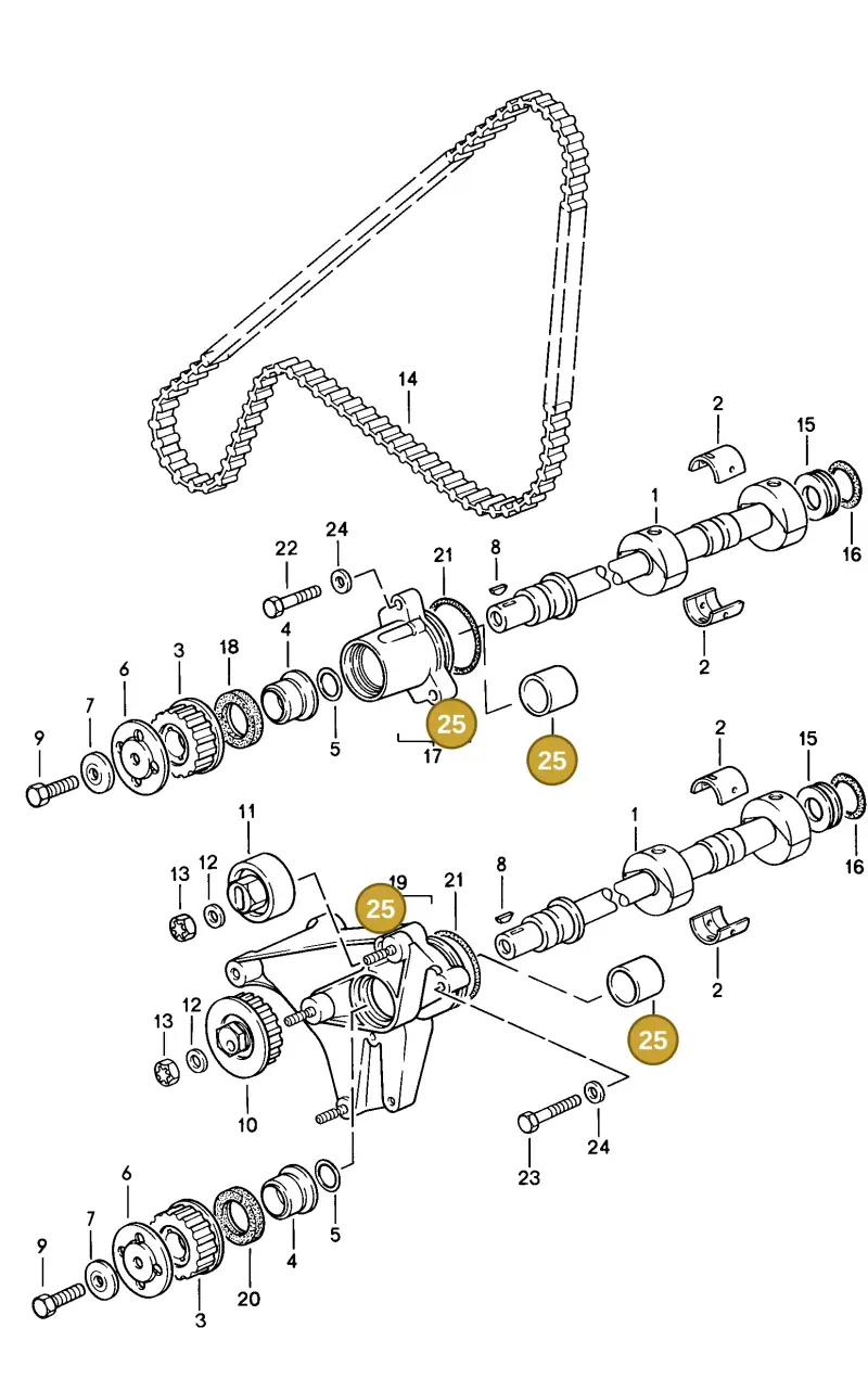 94410112502 — Porsche 944 Coupe (1984-1988) diagram p08103015, position 25