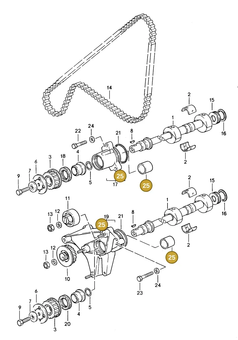 94410112502 — Porsche Coupe (1991-1995) diagram p15103015, position 25