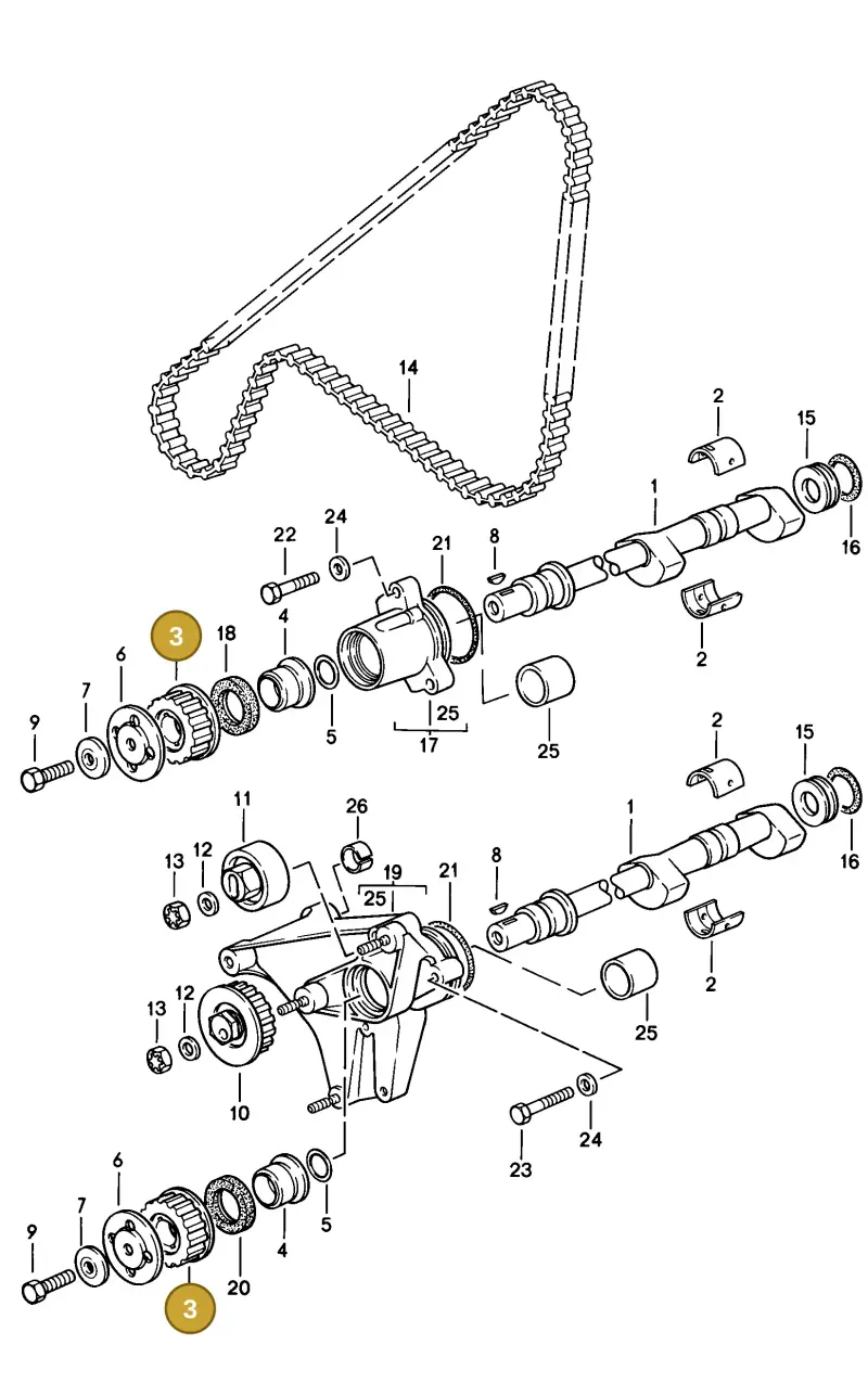94410220504 — Porsche 944 Coupe (1981-1985) diagram p05103015, position 3
