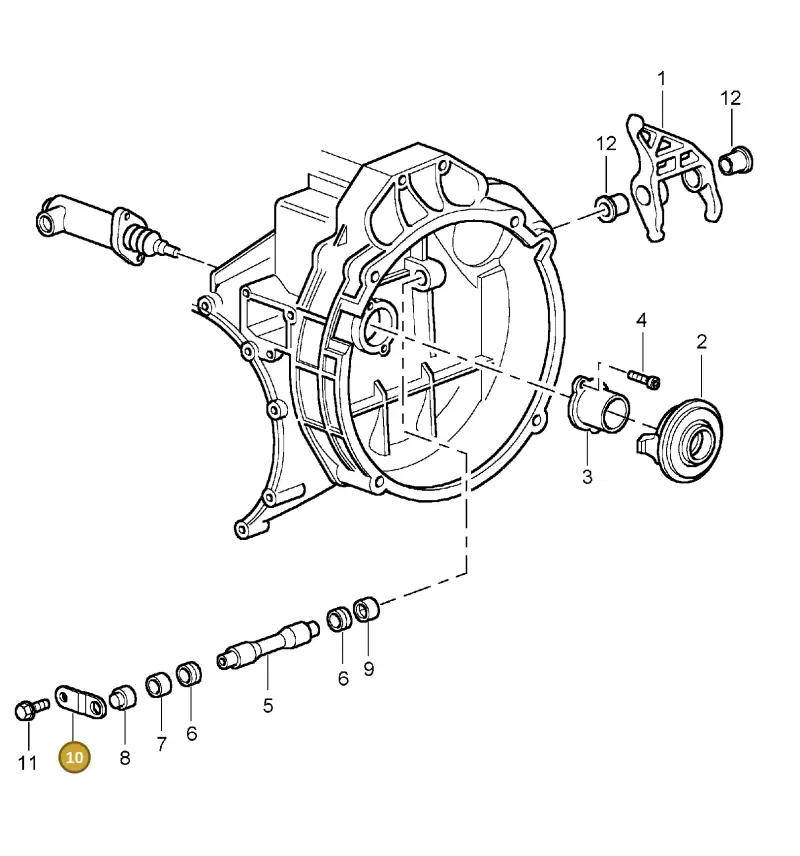 95011671302 — Porsche Turbo (2000-2005) diagram p23301005, position 10