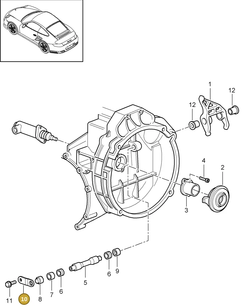 95011671302 — Porsche GT2 RS (2009-2012) diagram p36301005, position 10