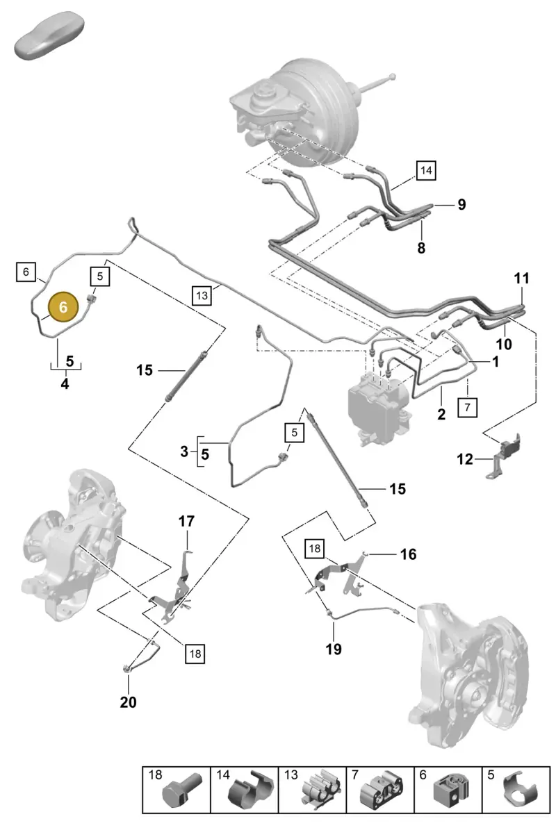 95B611797 — Porsche Boxster Spyder (2019-) diagram p54604010, position 6
