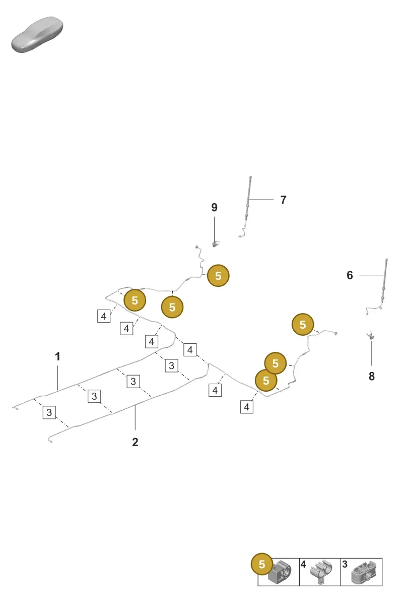 95B611797 — Porsche Taycan Sport Turismo (2023-) diagram p56604020, position 5